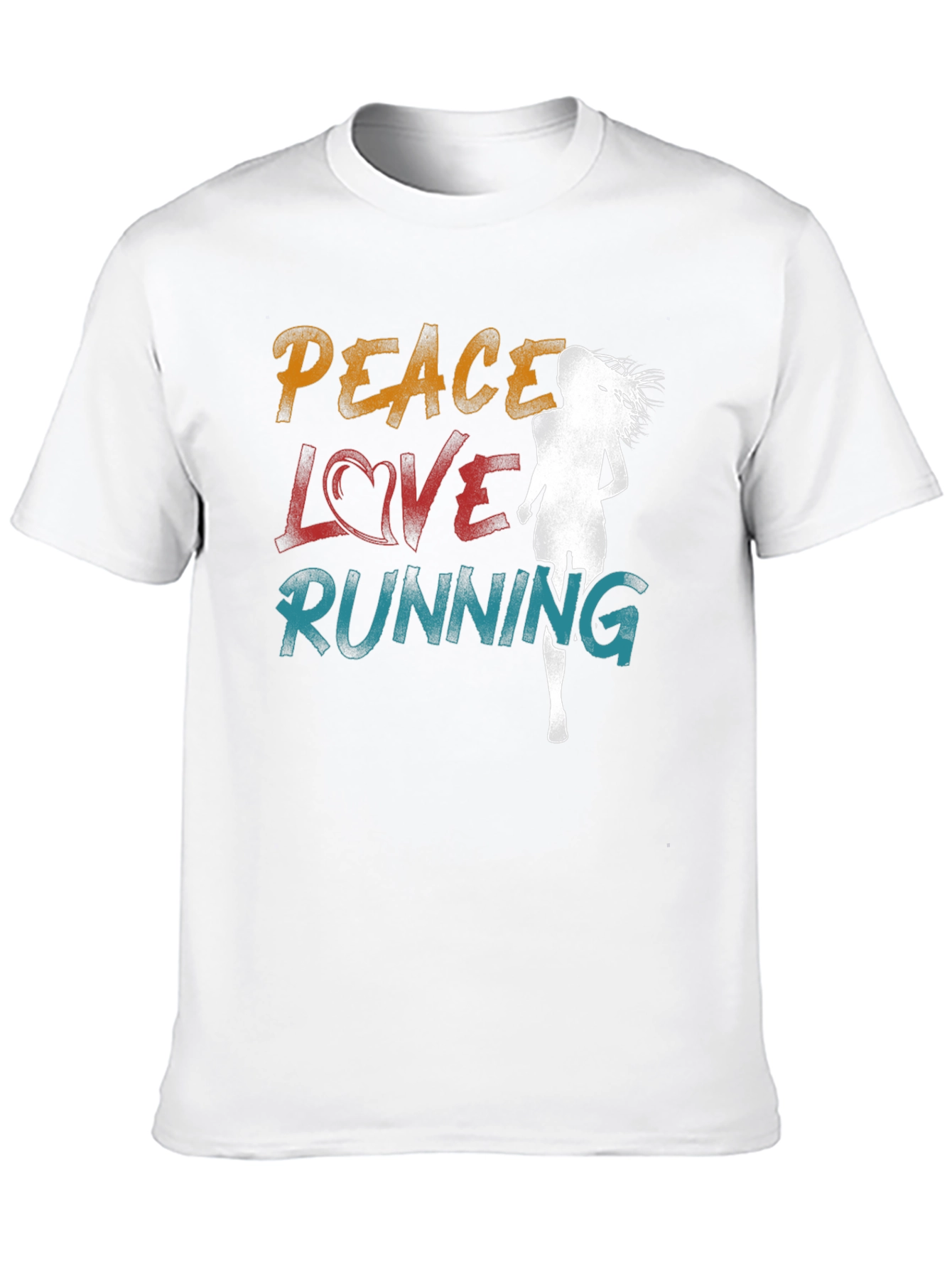 Peace Love Running Graphic Tee