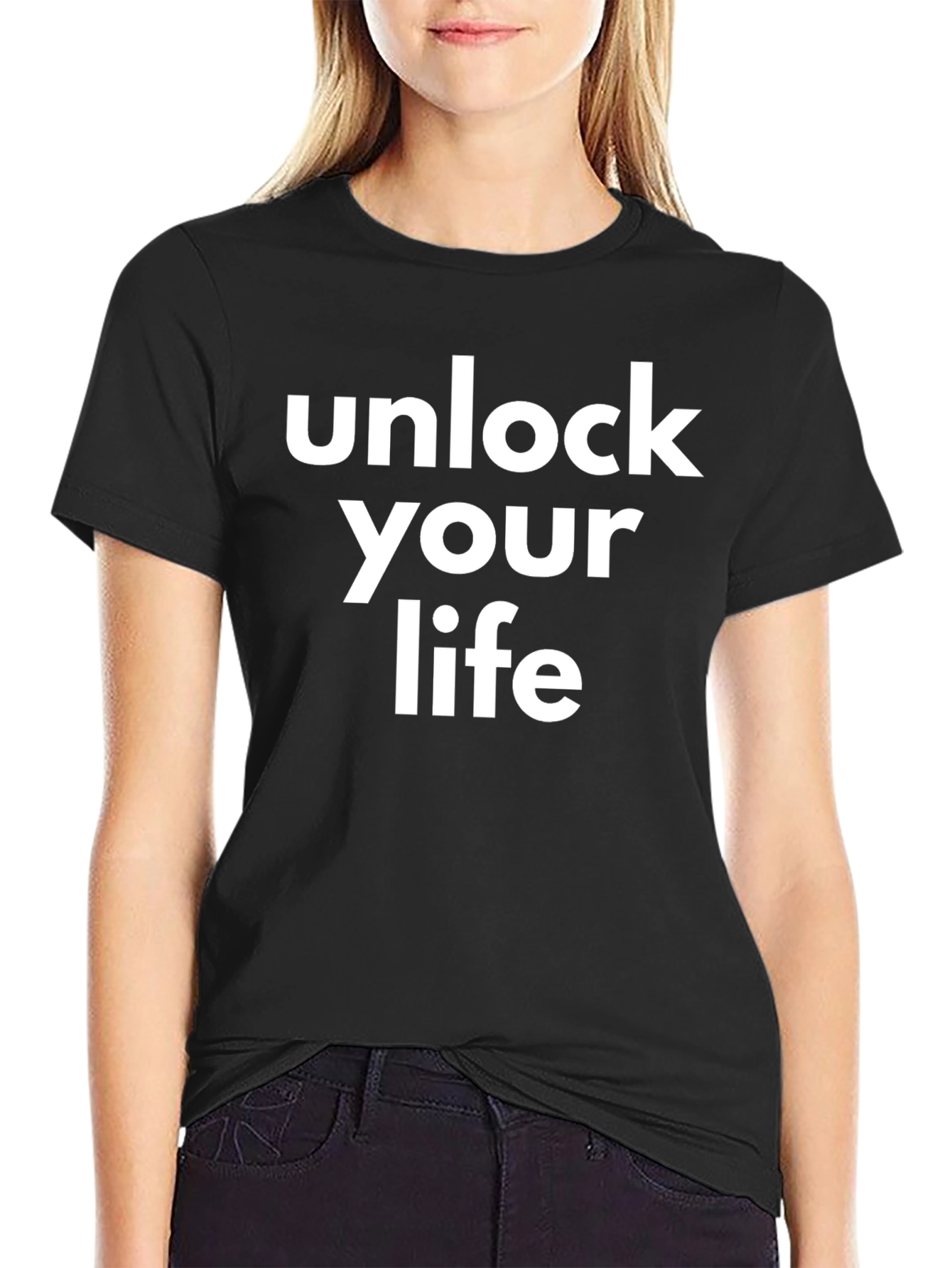 Unlock Your Life Black Graphic Tee