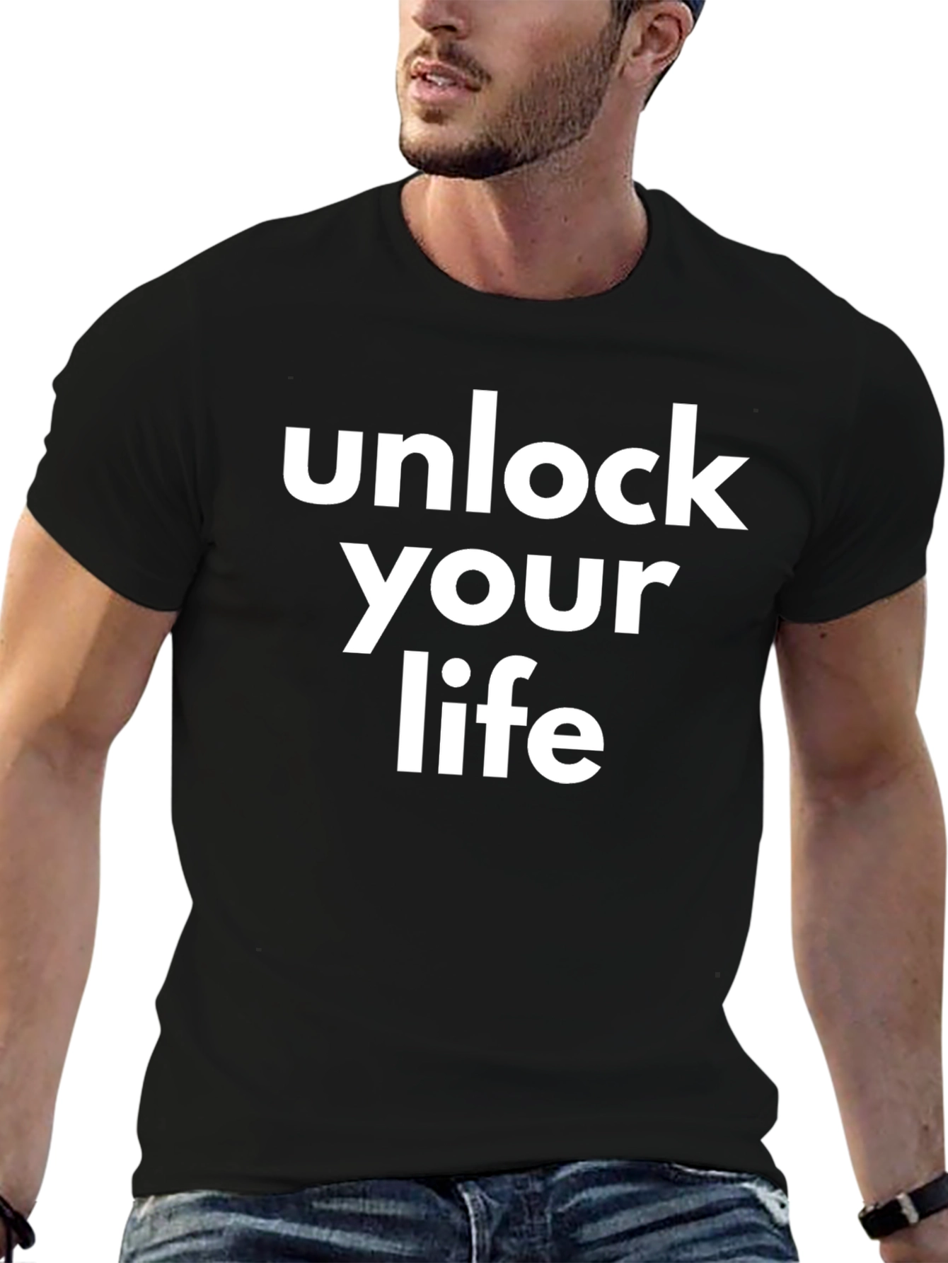 Unlock Your Life Black Graphic Tee