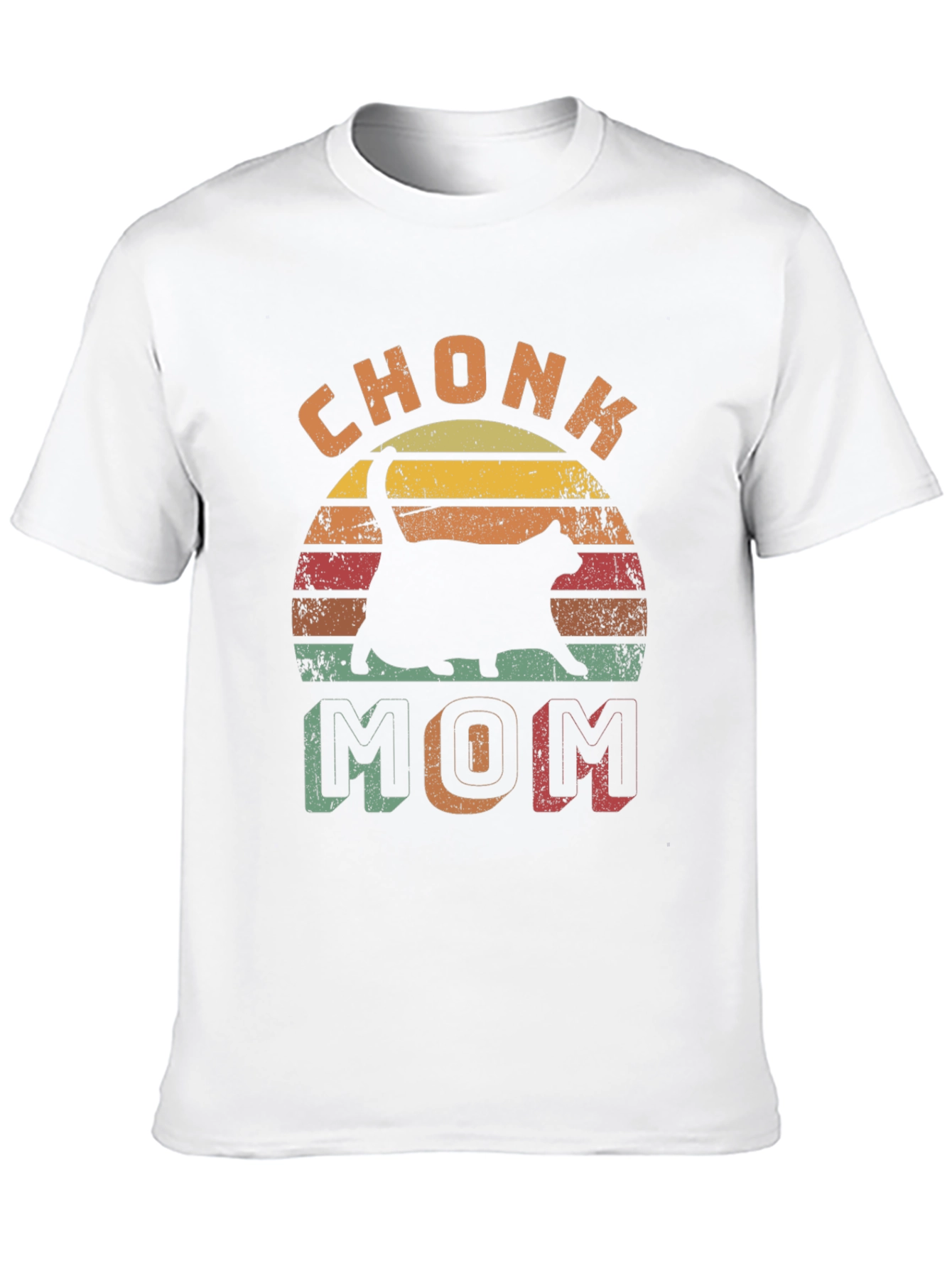 Chonk Mom Cat Graphic T-Shirt