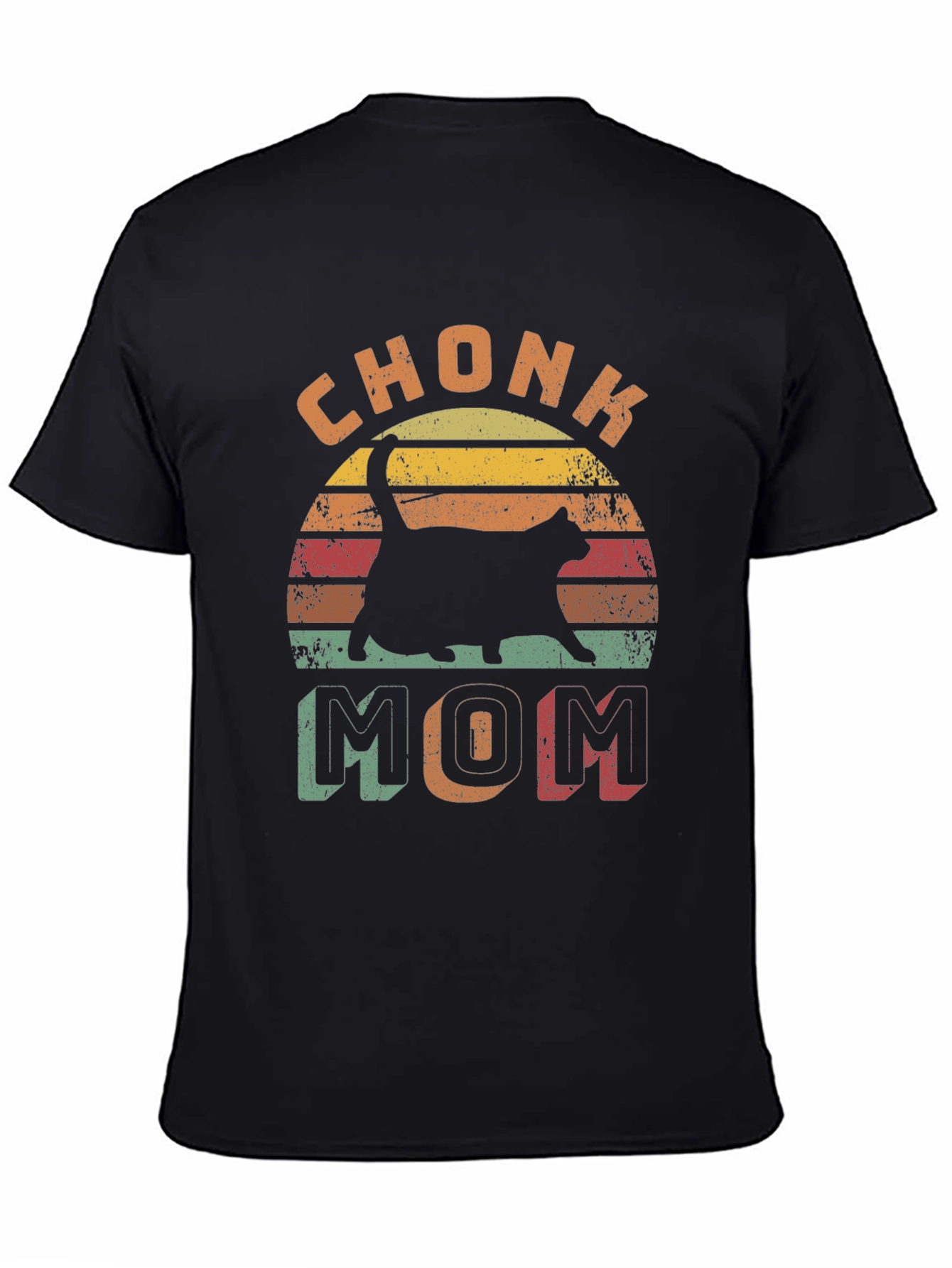 Chonk Mom Cat Graphic T-Shirt
