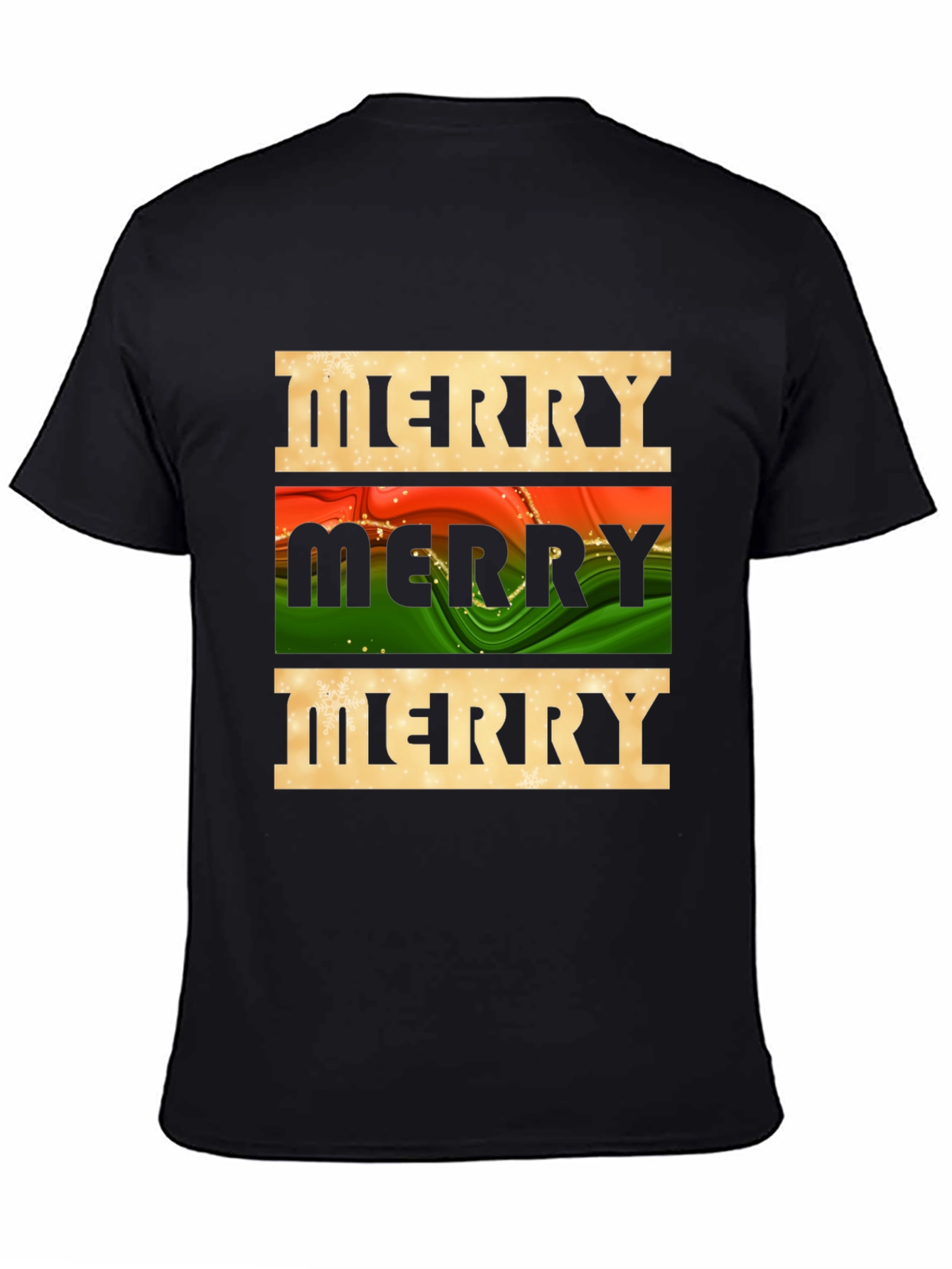 Festive Merry Graphic Tee - Holiday Season Style