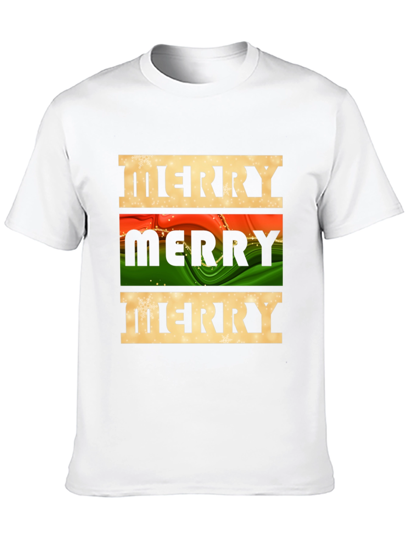 Festive Merry Graphic Tee - Holiday Season Style
