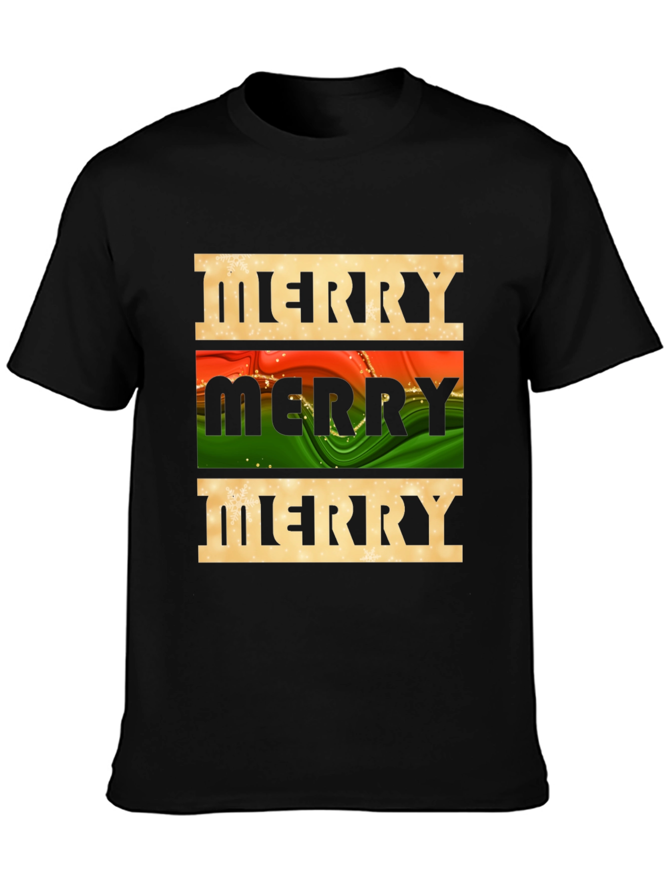 Festive Merry Graphic Tee - Holiday Season Style