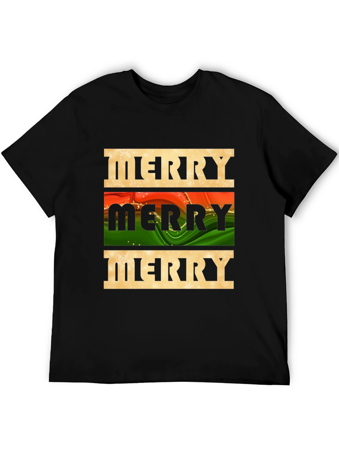 Festive Merry Graphic Tee - Holiday Season Style