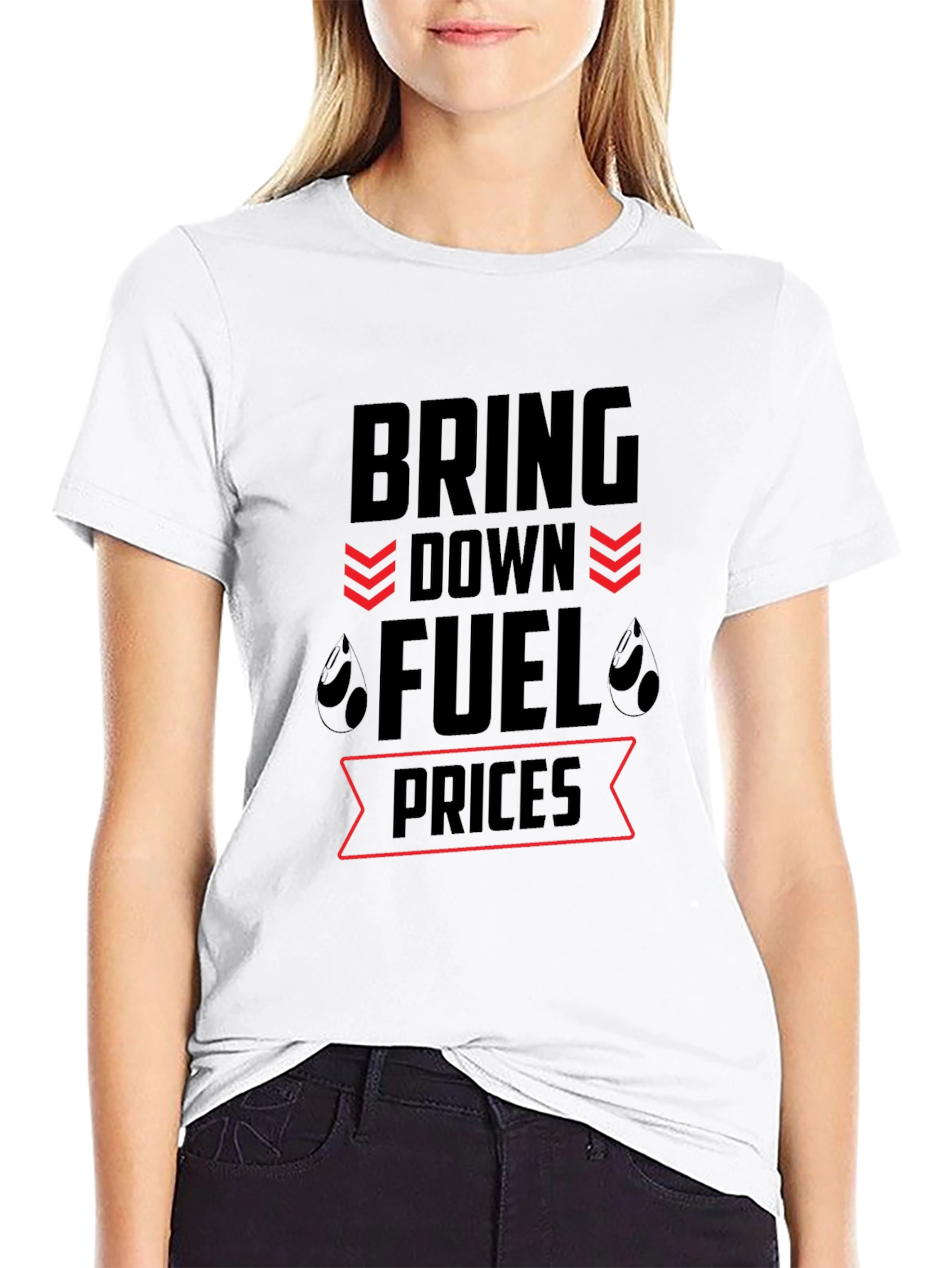 Bring Down Fuel Prices Black T-Shirt