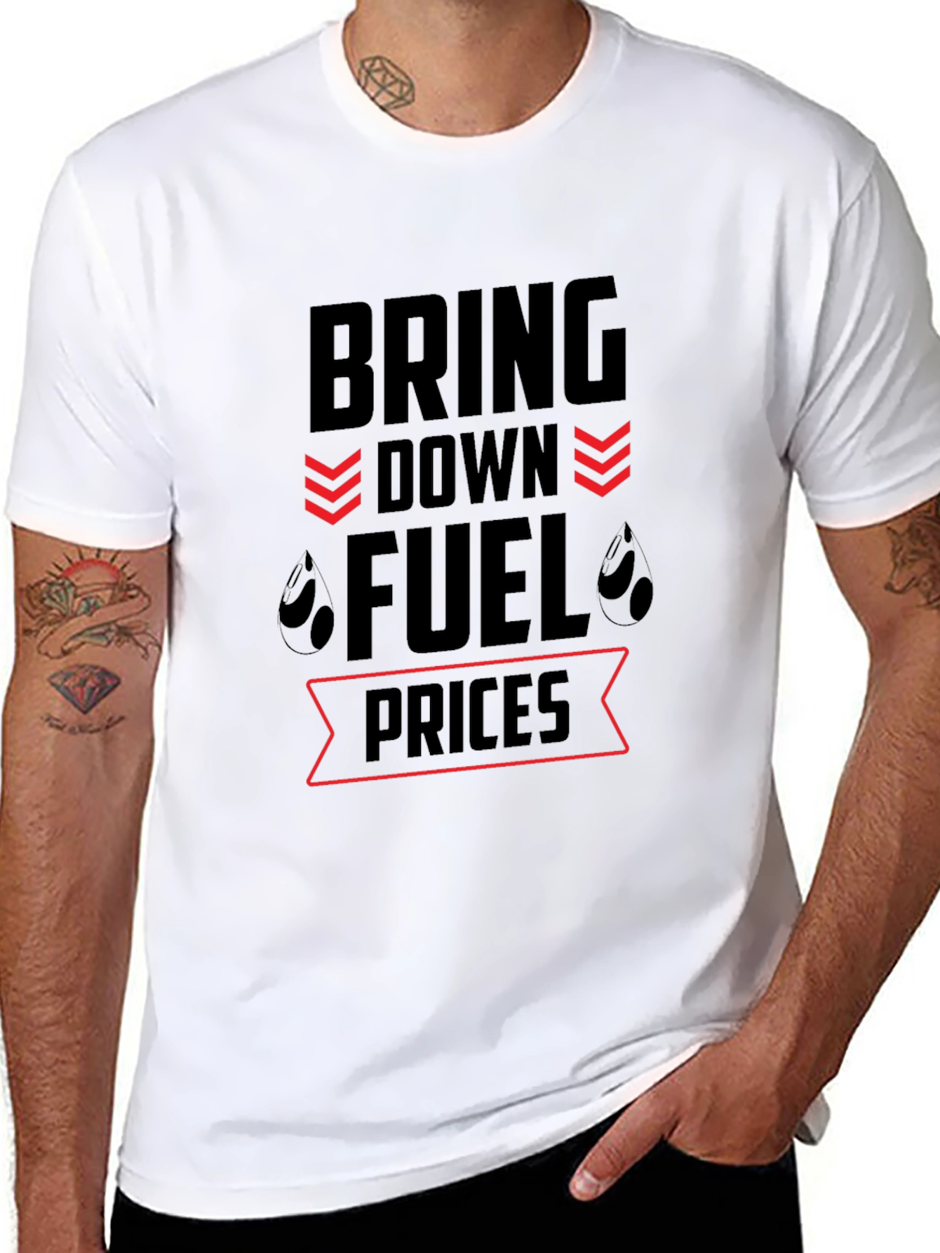 Bring Down Fuel Prices Black T-Shirt