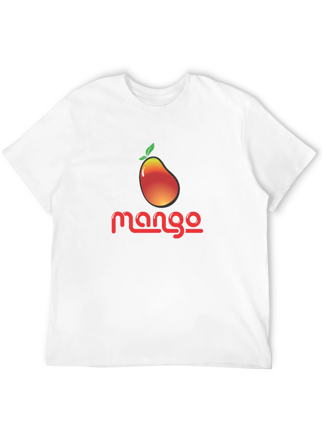 Mango Graphic Print Black T-Shirt