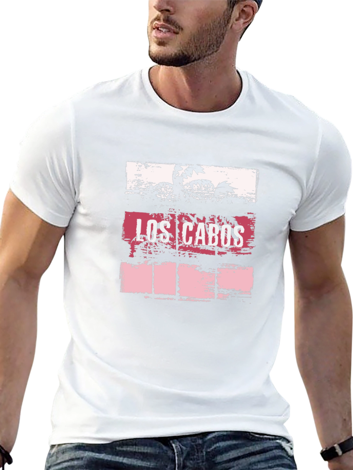 Los Cabos Palm Tree Graphic T-Shirt