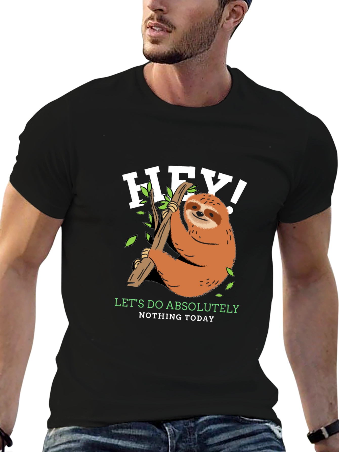 Lazy Sloth T-Shirt - Lets Do Absolutely Nothing Today!