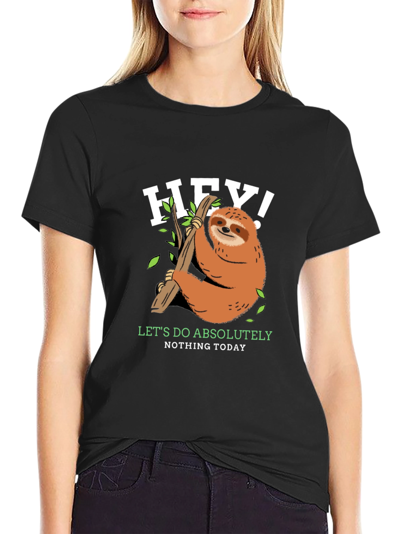 Lazy Sloth T-Shirt - Lets Do Absolutely Nothing Today!