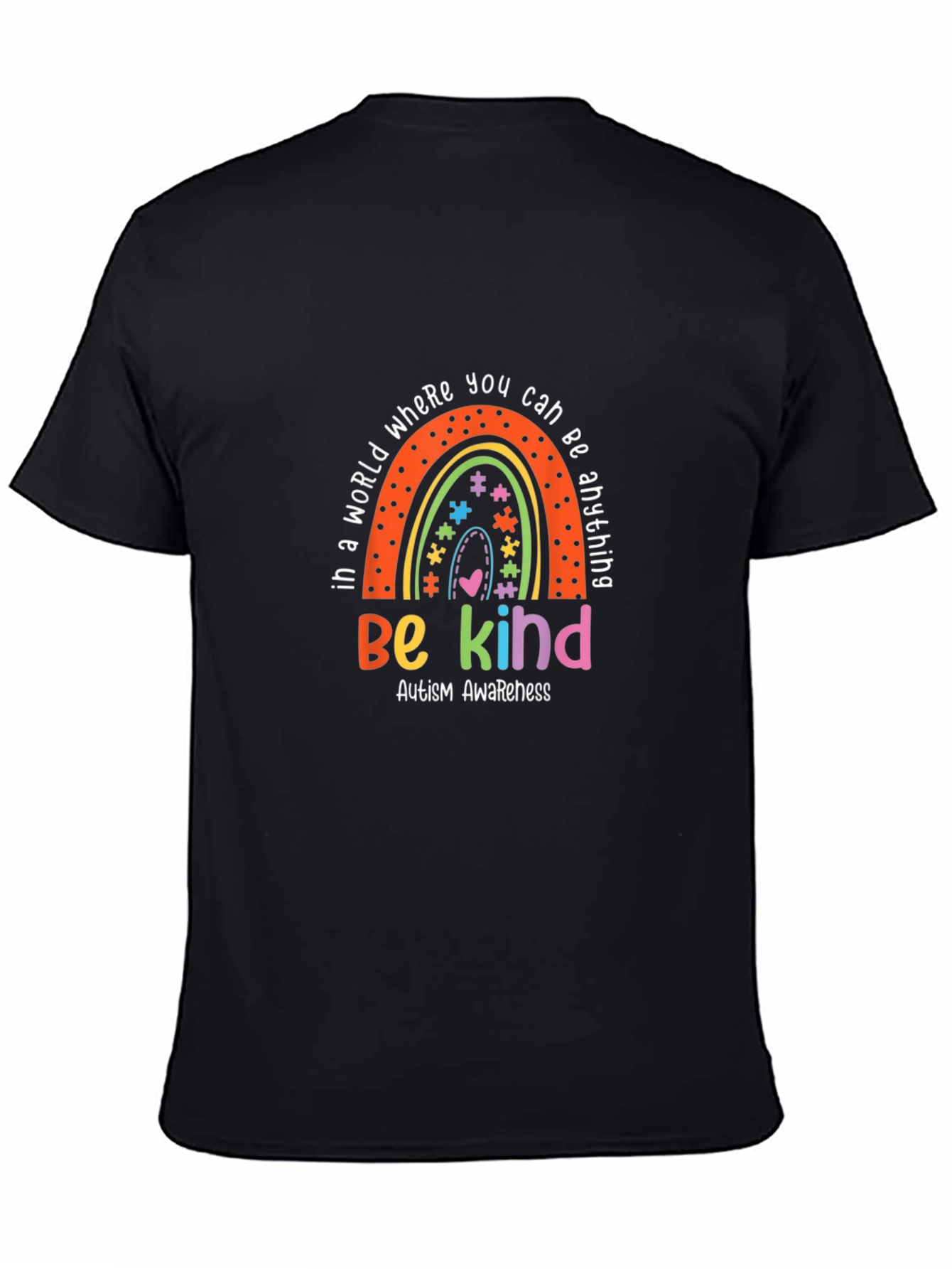 Be Kind Autism Awareness Rainbow T-Shirt