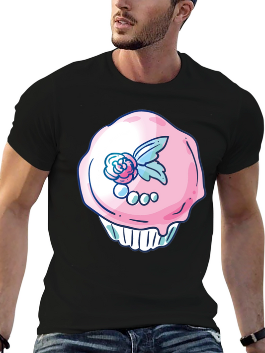 Cupcake Graphic Black T-Shirt