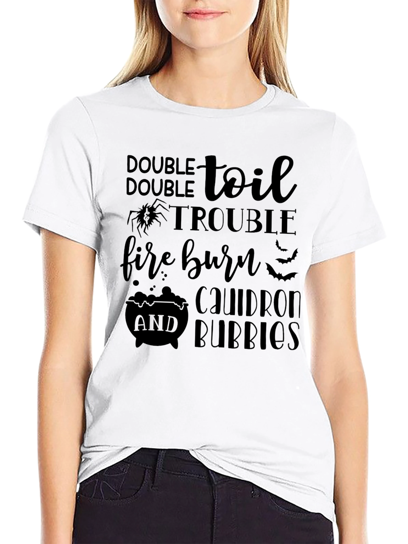 Halloween Toil and Trouble Graphic T-Shirt