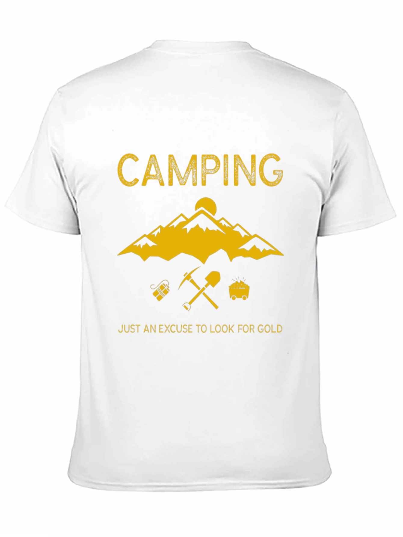 Camping Gold Prospecting T-Shirt - Adventure Awaits!