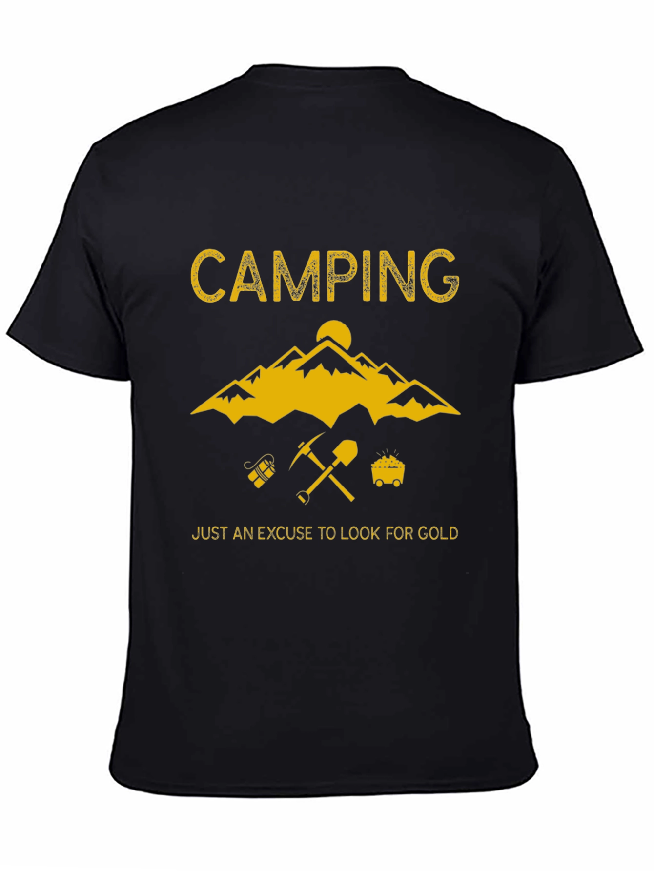 Camping Gold Prospecting T-Shirt - Adventure Awaits!