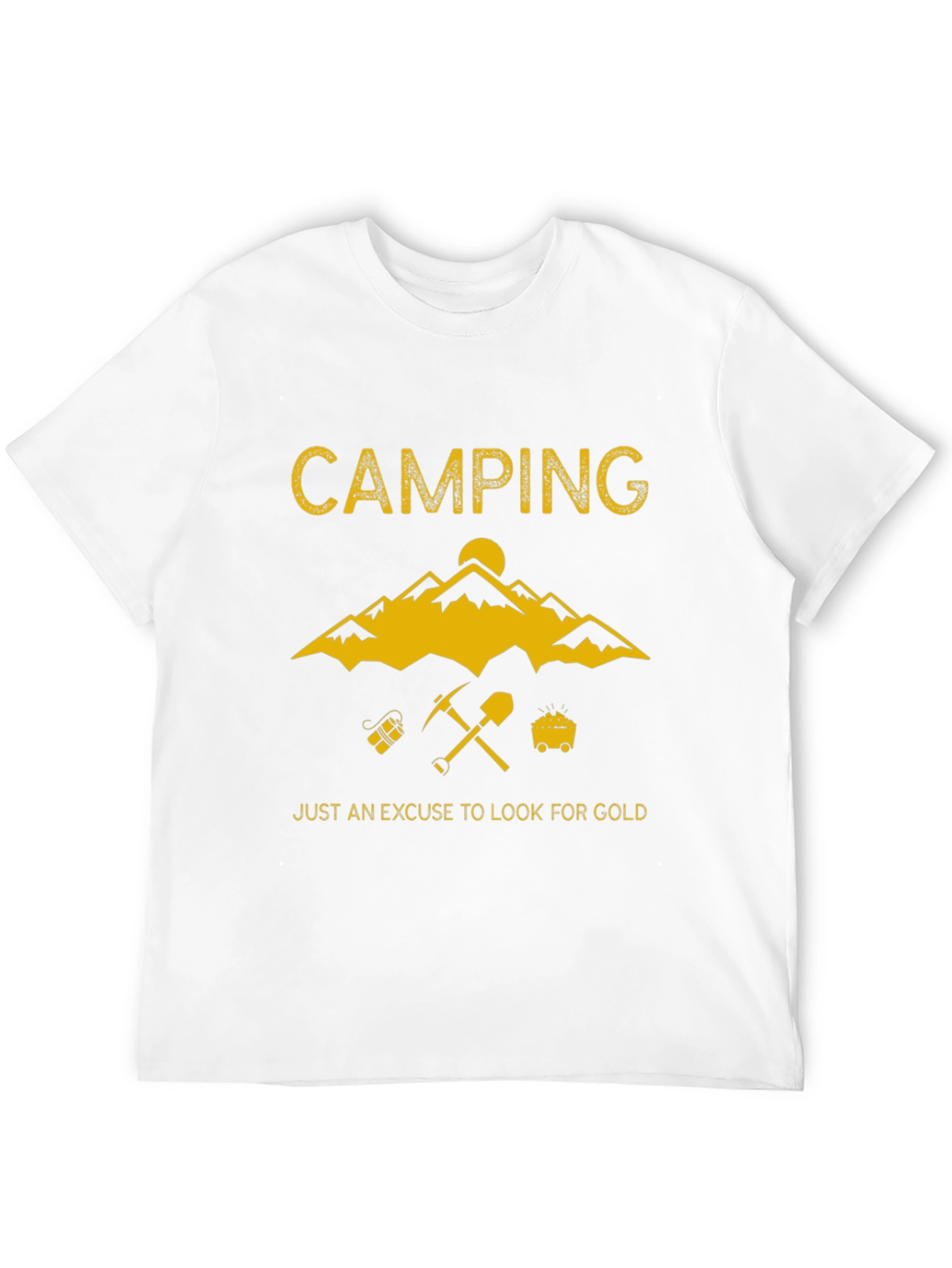 Camping Gold Prospecting T-Shirt - Adventure Awaits!
