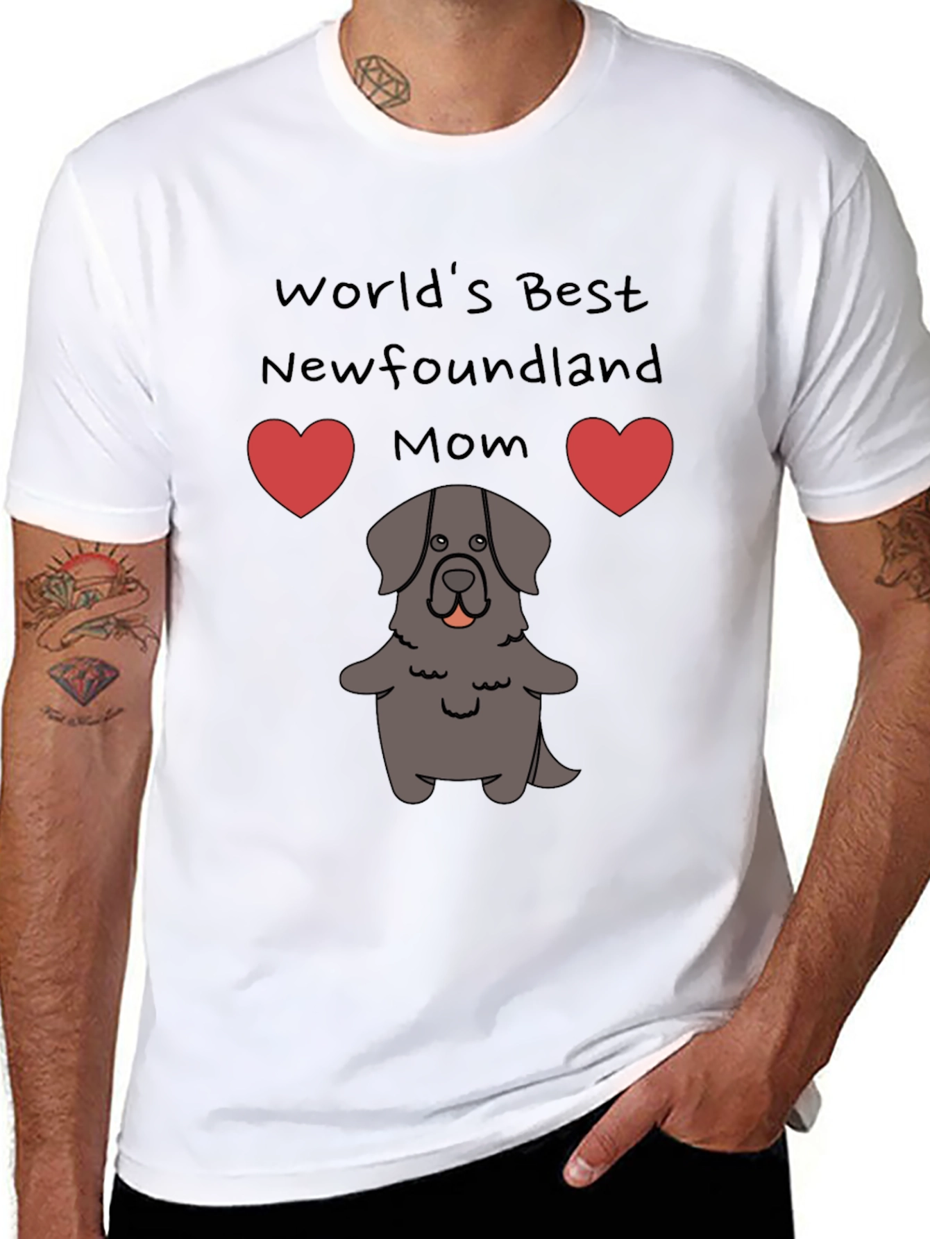 Worlds Best Newfoundland Mom T-Shirt