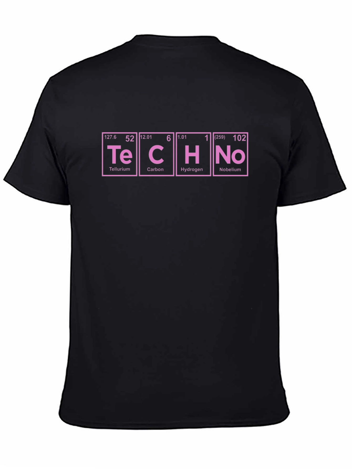 Periodic Table Techno Music Black T-Shirt