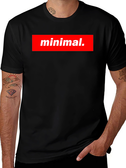 Minimalist Graphic T-Shirt - Black Tee with Bold Design