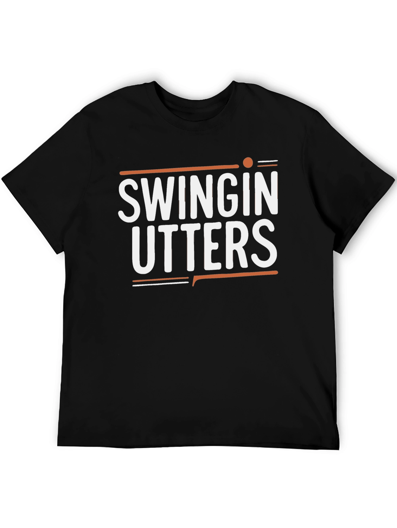 Swingin Utters Graphic Tee - Black Cotton Blend