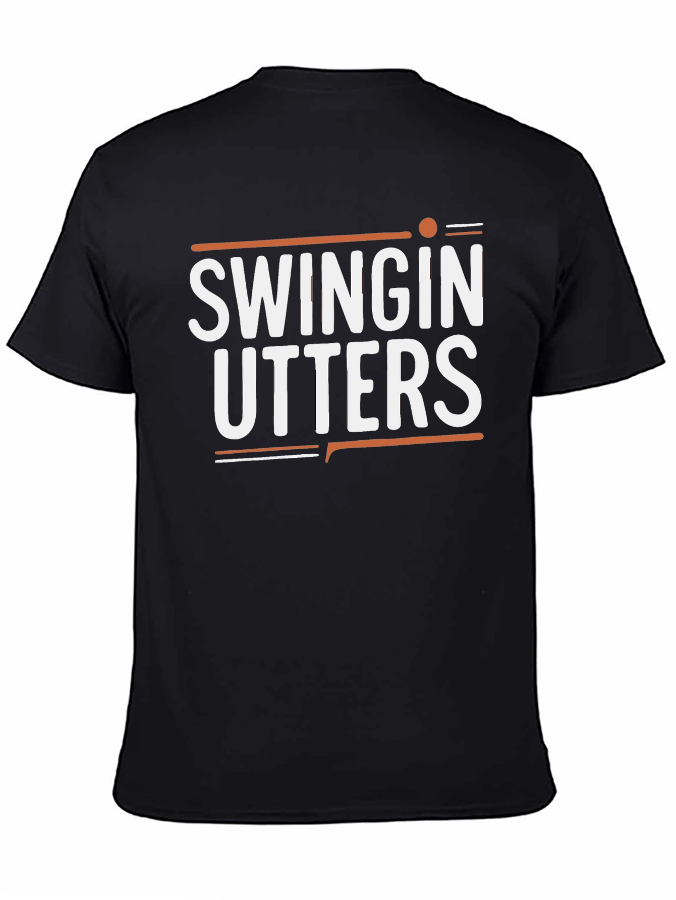 Swingin Utters Graphic Tee - Black Cotton Blend