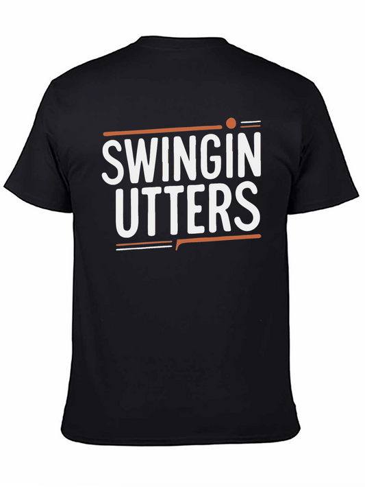 Swingin Utters Graphic Tee - Black Cotton Blend