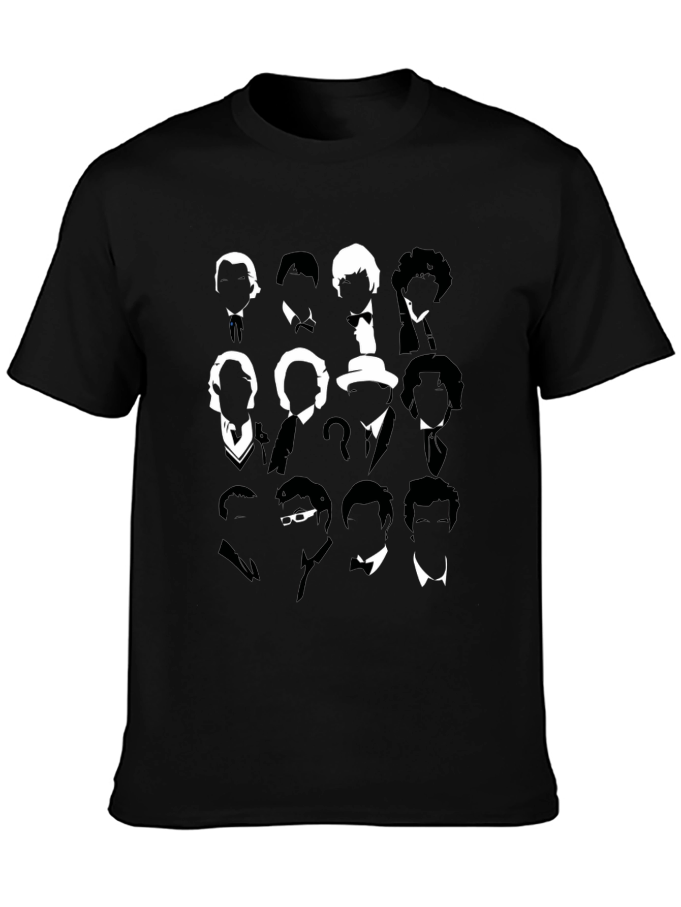 Doctor Who Silhouette T-Shirt - Iconic Doctors