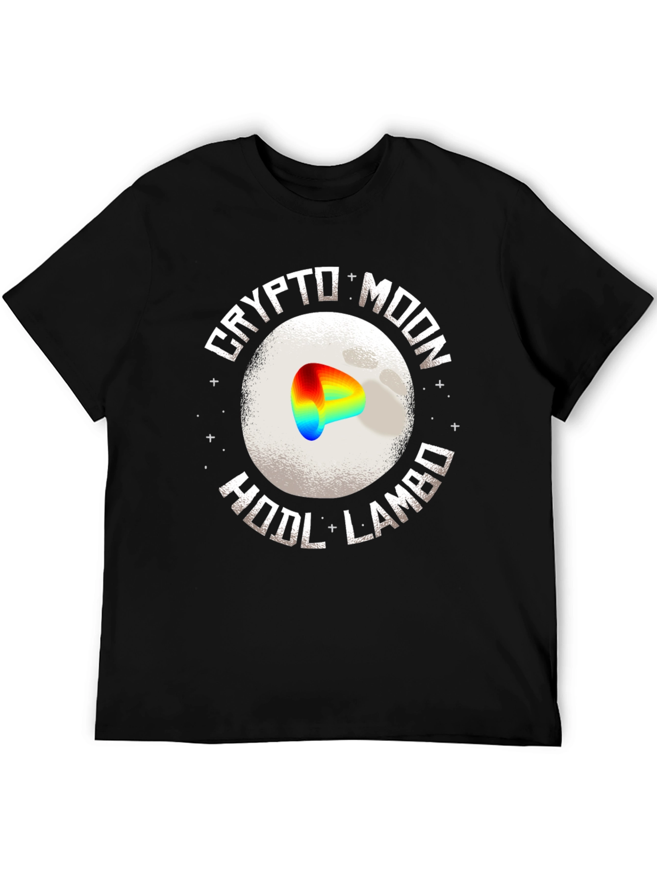 Crypto Moon HODL Lambo Black T-Shirt