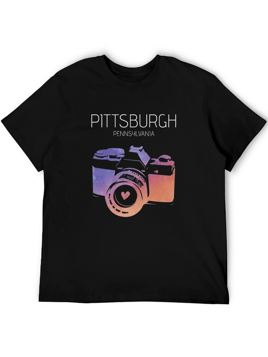 Pittsburgh PA Vintage Camera Graphic T-Shirt