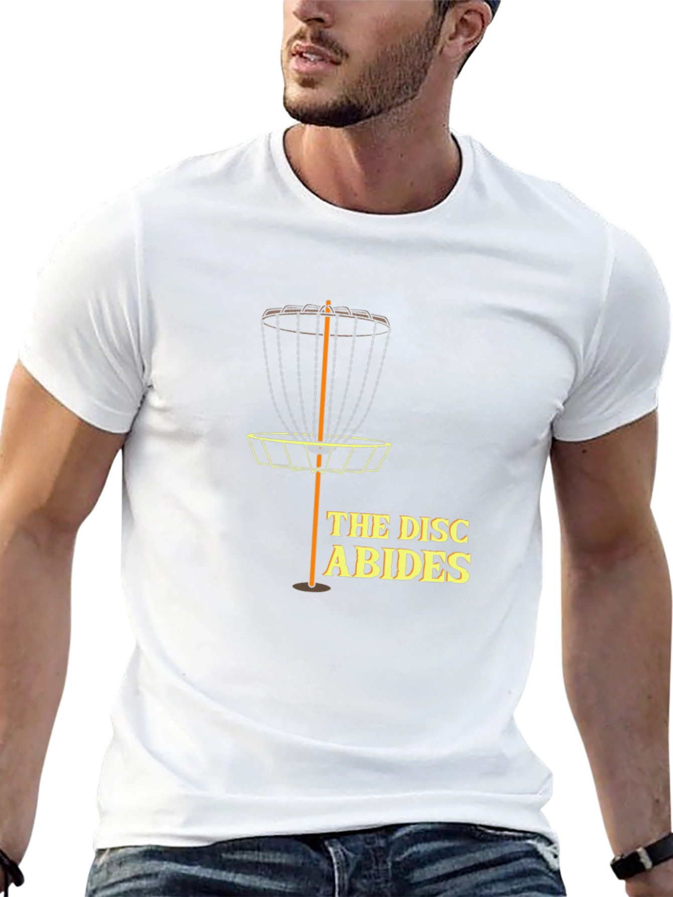 The Disc Abides T-Shirt - Funny Disc Golf Tee