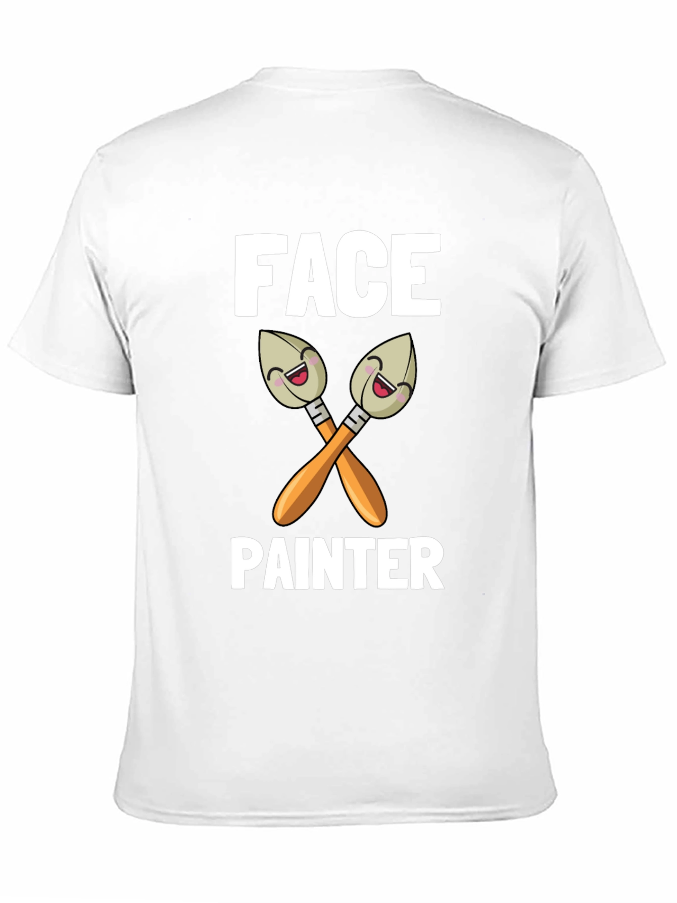 Face Painter Cartoon Brush Graphic T-Shirt