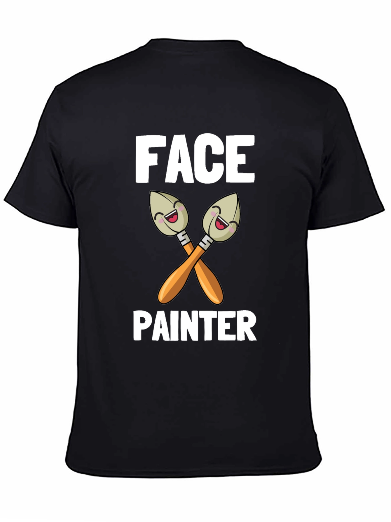 Face Painter Cartoon Brush Graphic T-Shirt