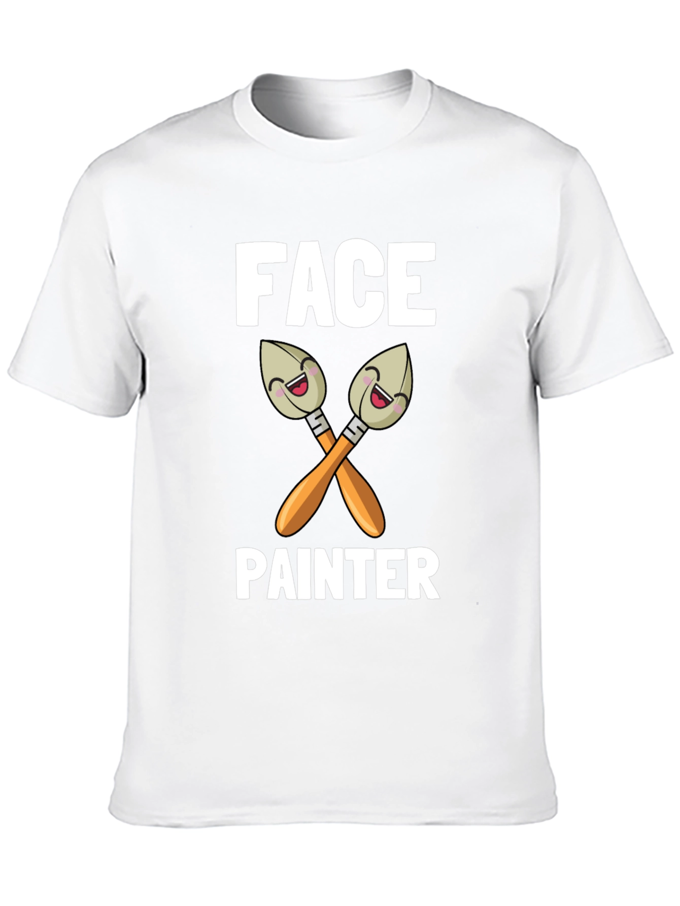 Face Painter Cartoon Brush Graphic T-Shirt