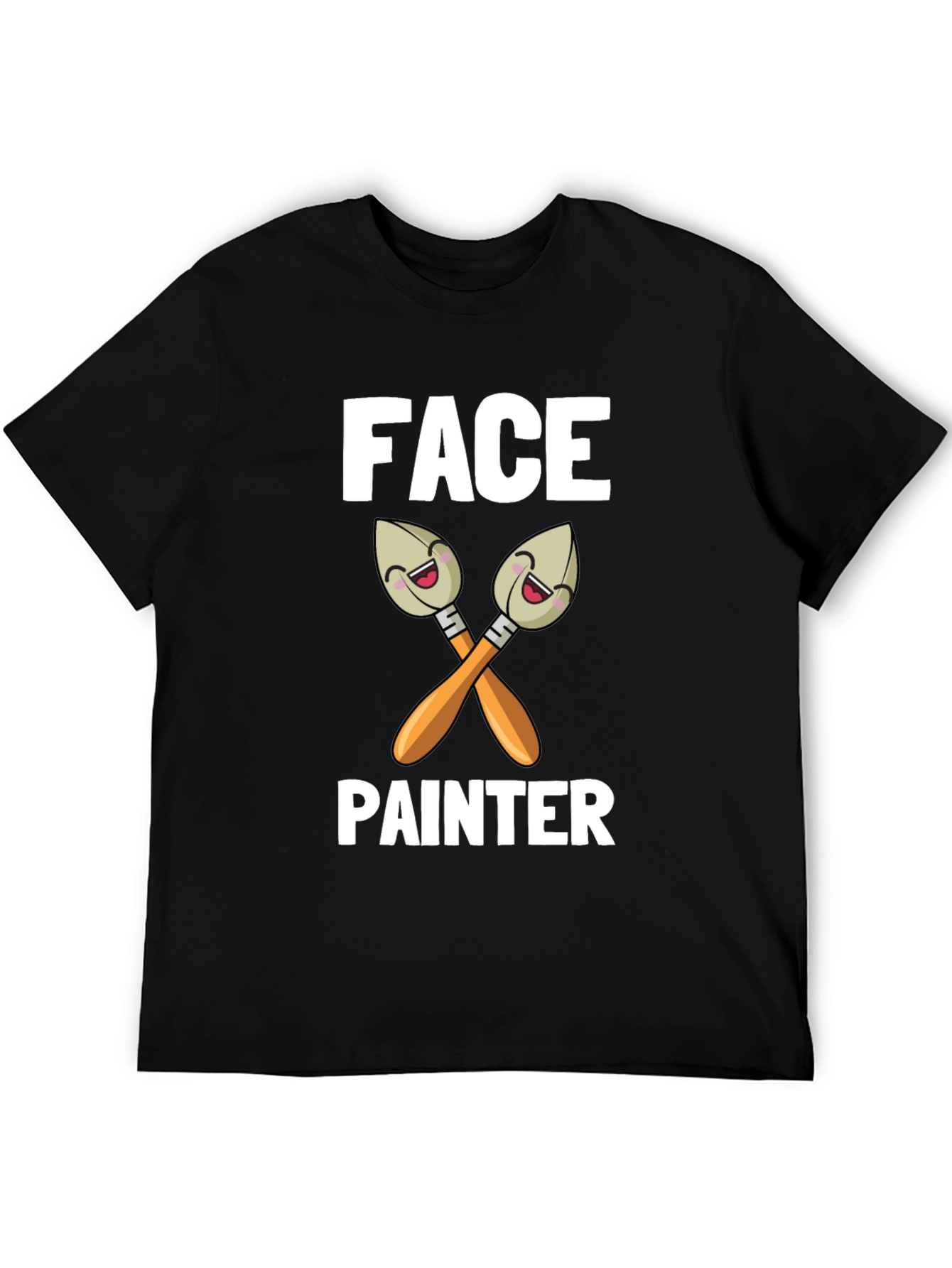 Face Painter Cartoon Brush Graphic T-Shirt
