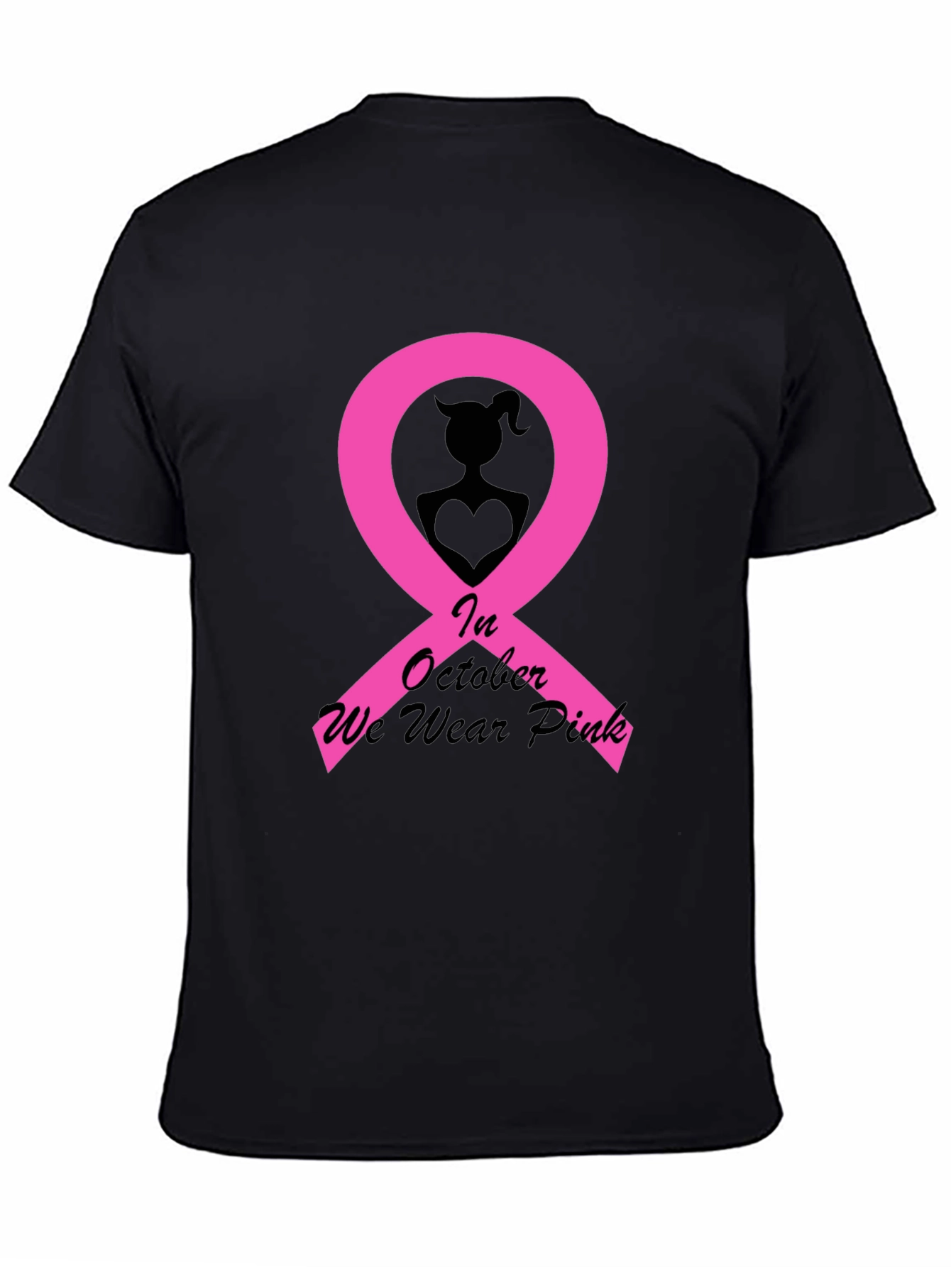 October Breast Cancer Awareness Pink Ribbon T-Shirt