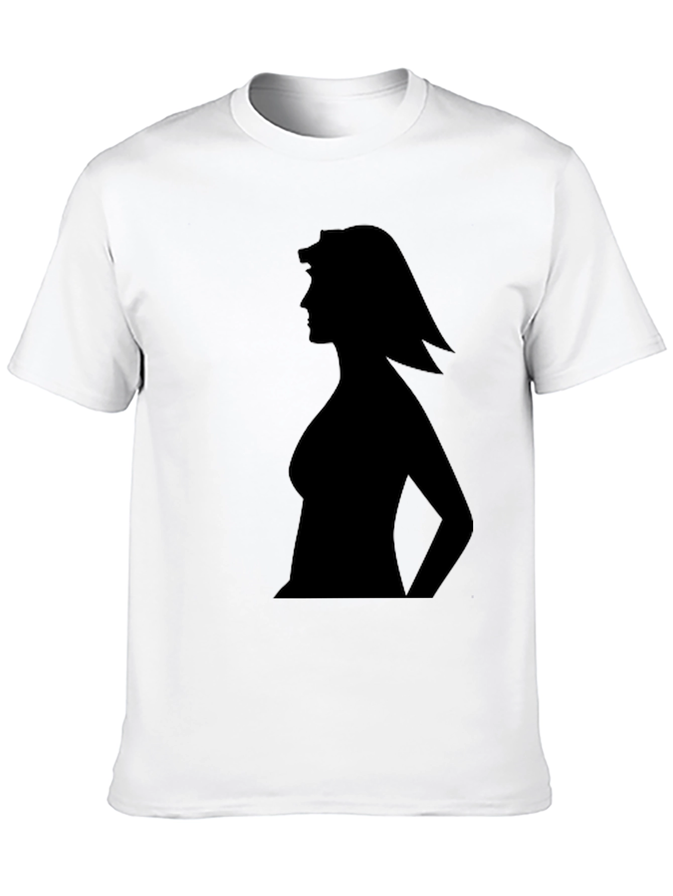 Silhouette Graphic T-Shirt - Black Cotton Tee