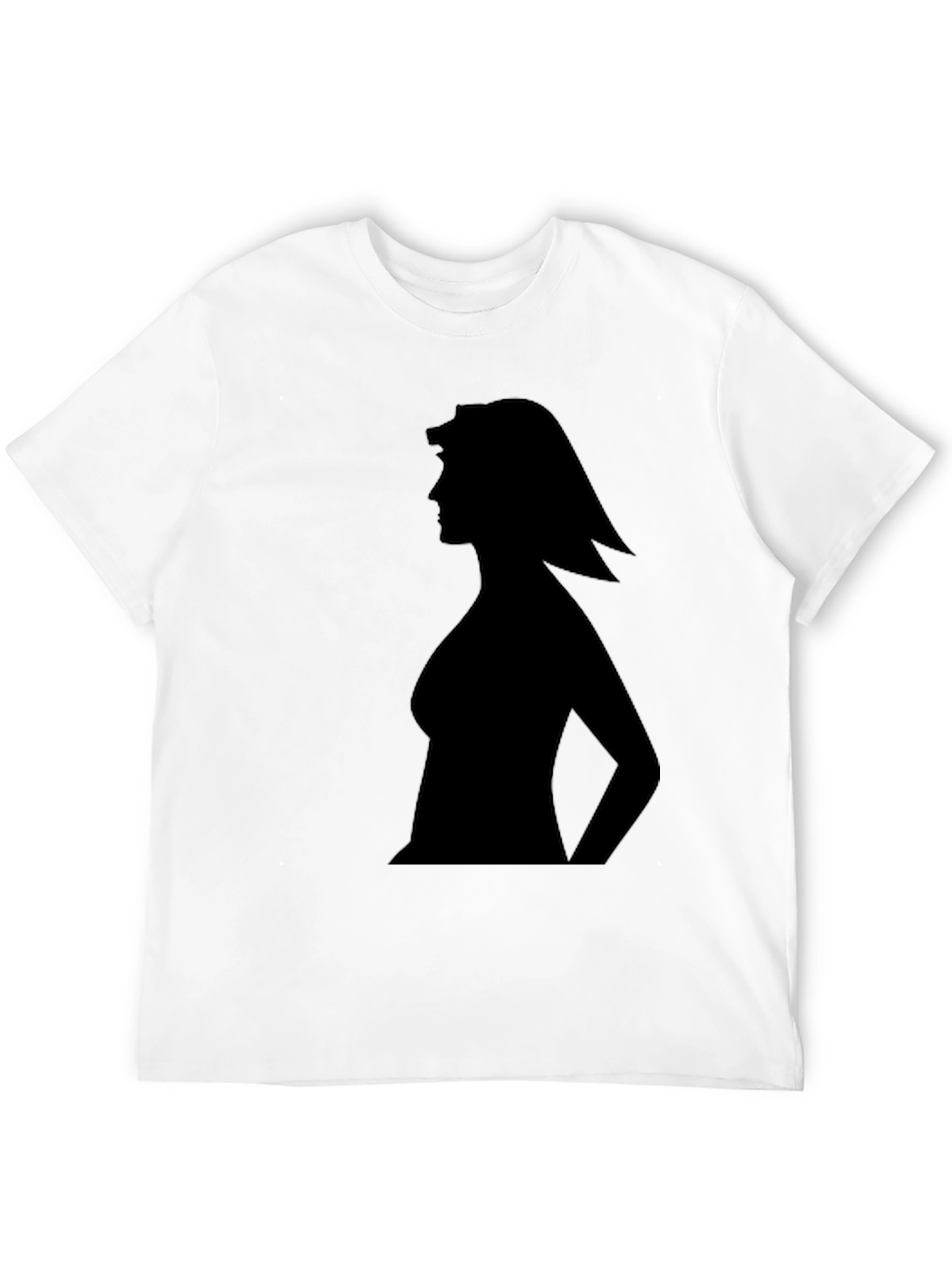 Silhouette Graphic T-Shirt - Black Cotton Tee