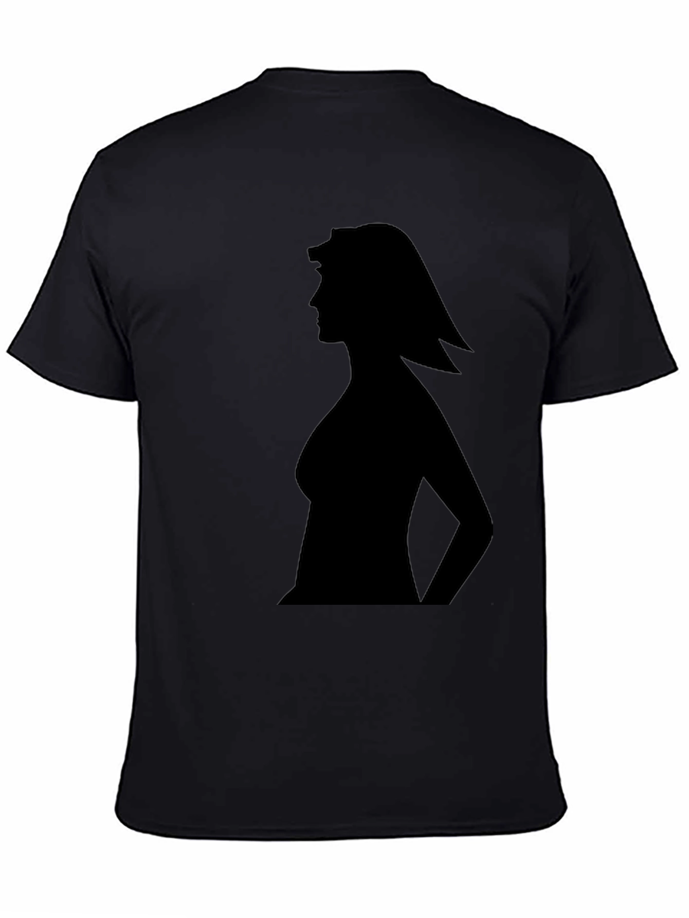 Silhouette Graphic T-Shirt - Black Cotton Tee