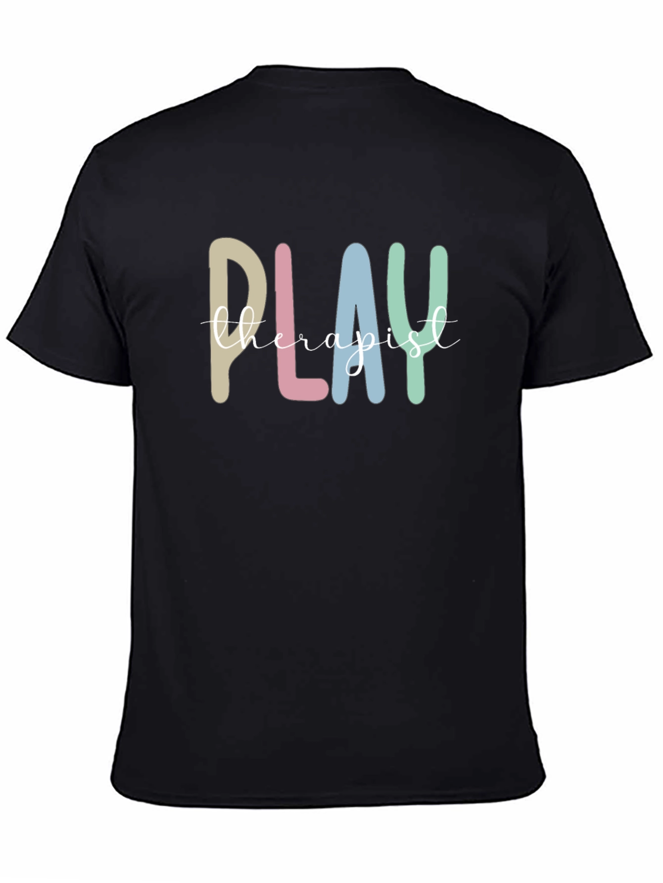 Play Therapist Graphic Tee - Comfortable Black T-Shirt