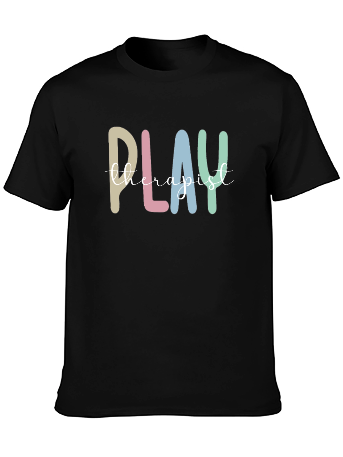 Play Therapist Graphic Tee - Comfortable Black T-Shirt
