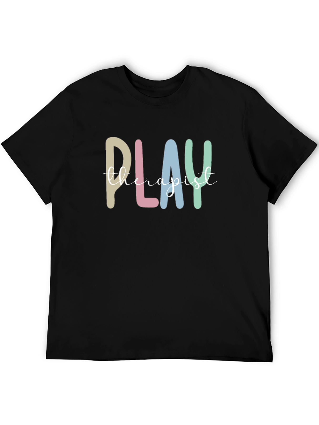 Play Therapist Graphic Tee - Comfortable Black T-Shirt