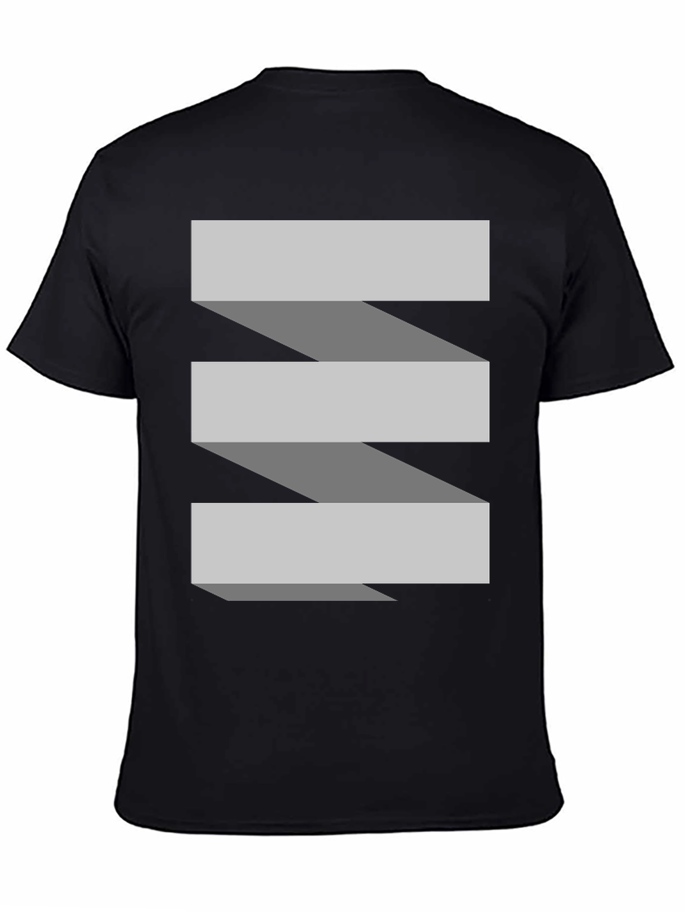 Abstract Ribbon Graphic T-Shirt - Modern Casual Style