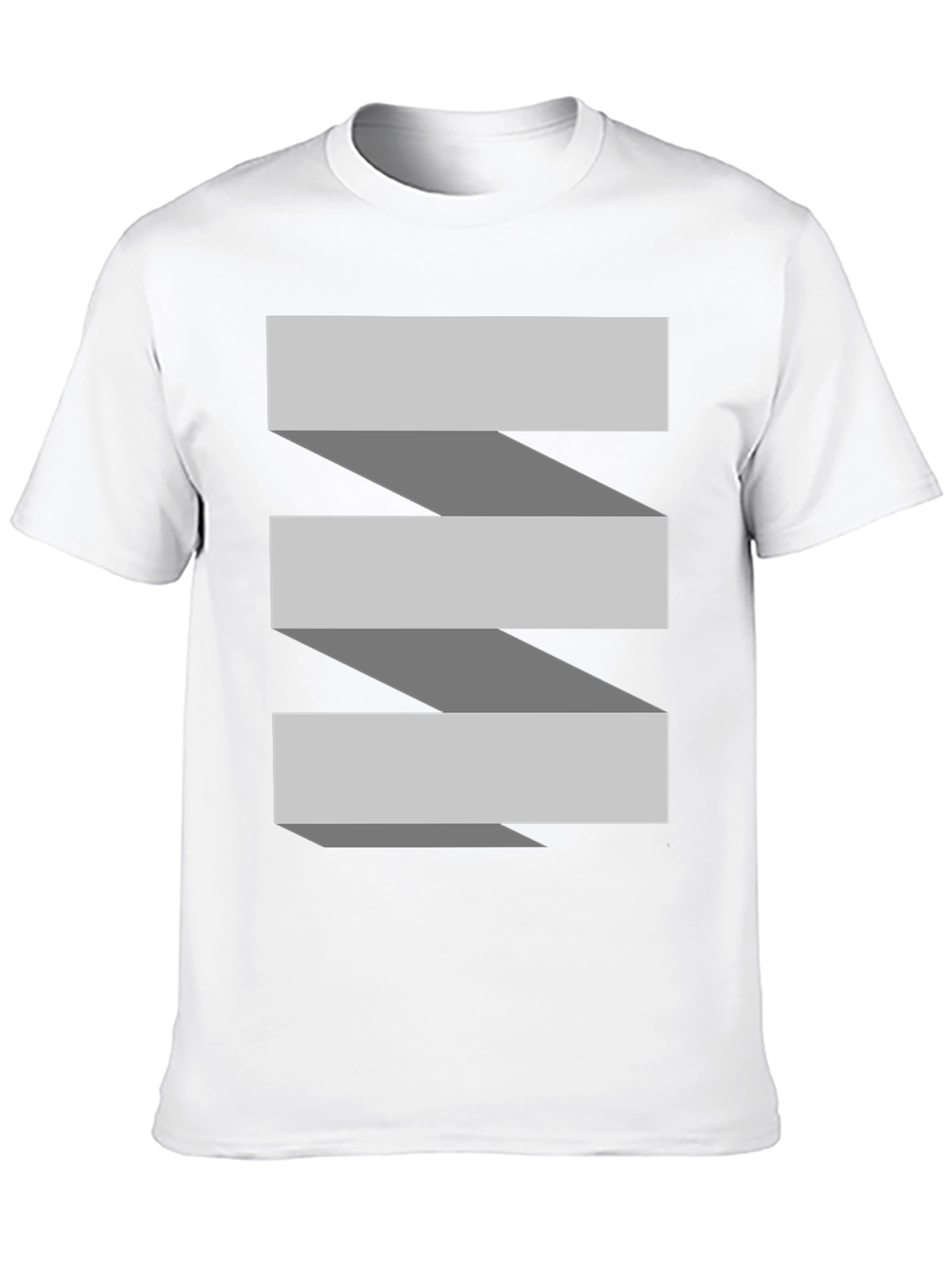 Abstract Ribbon Graphic T-Shirt - Modern Casual Style