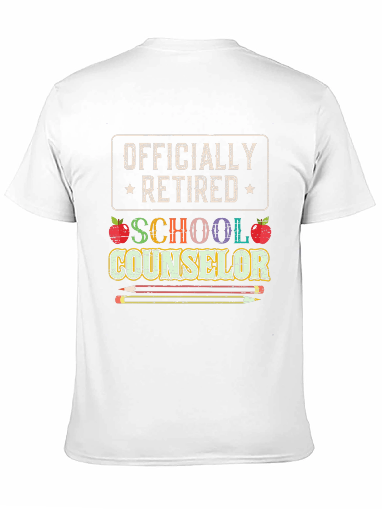 Officially Retired School Counselor Graphic T-Shirt