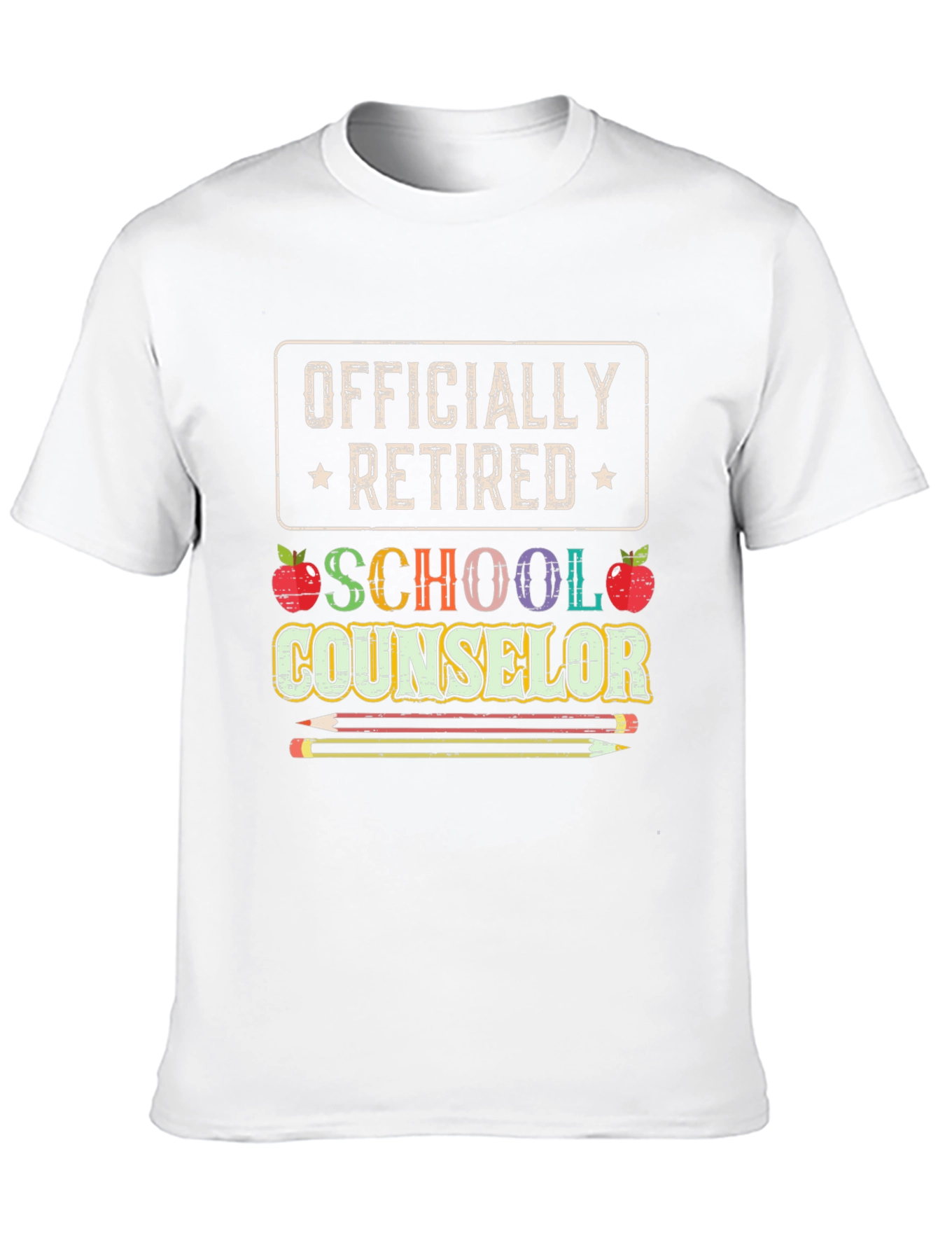 Officially Retired School Counselor Graphic T-Shirt