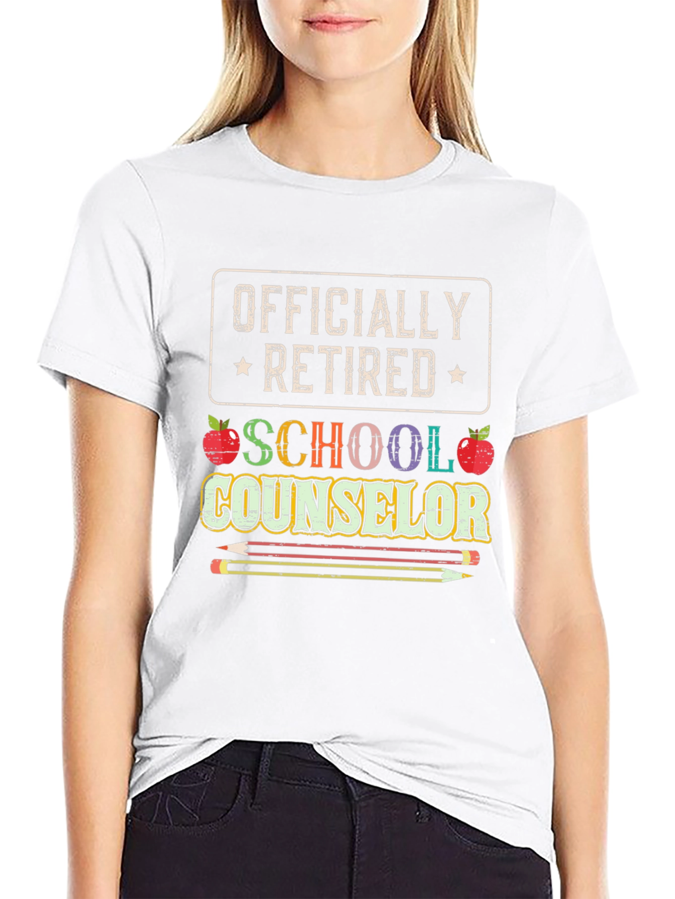 Officially Retired School Counselor Graphic T-Shirt