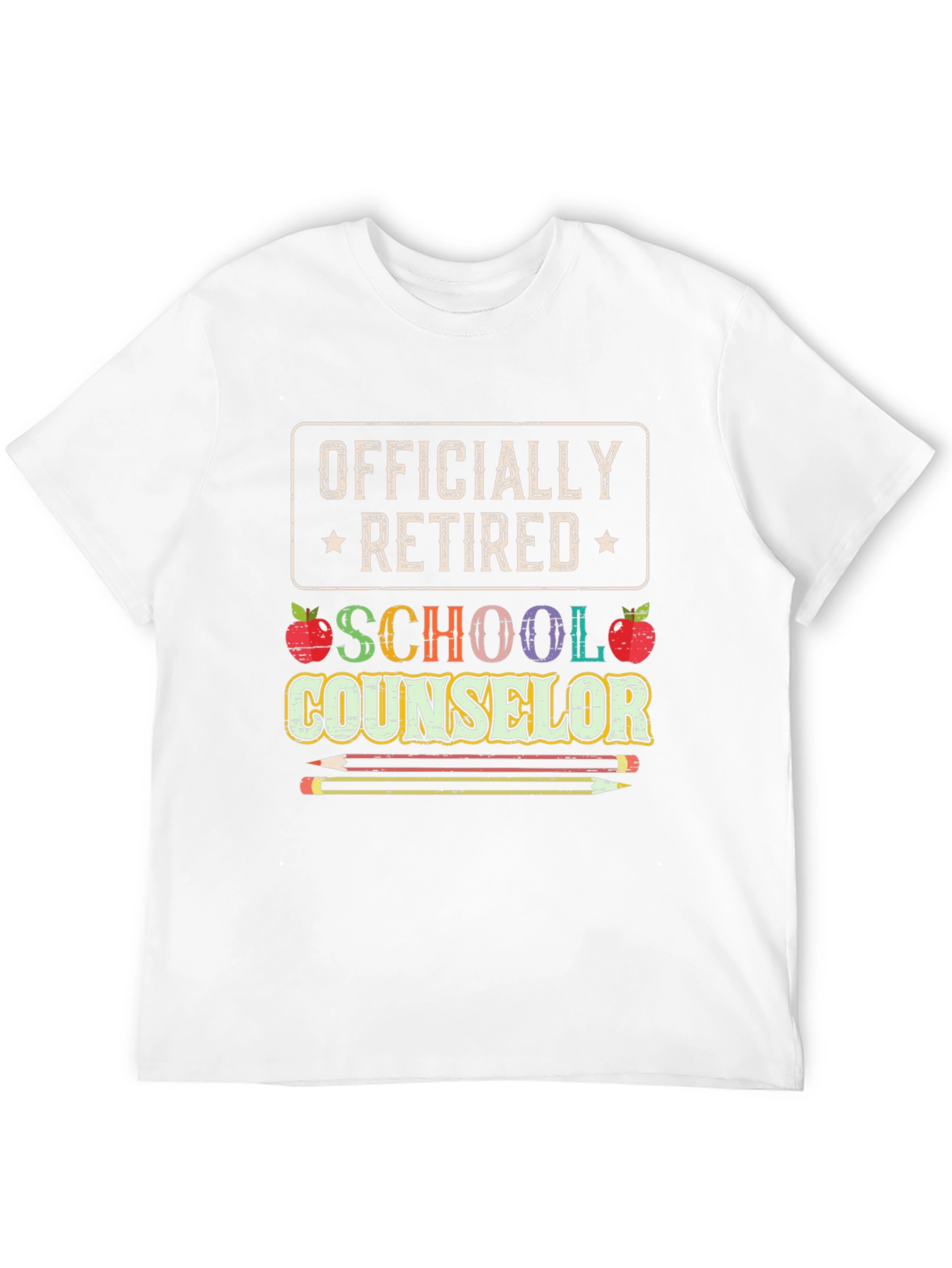 Officially Retired School Counselor Graphic T-Shirt