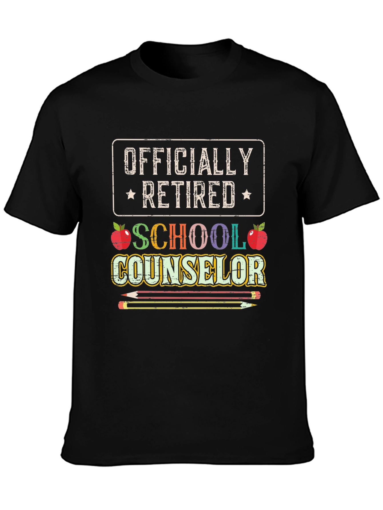 Officially Retired School Counselor Graphic T-Shirt