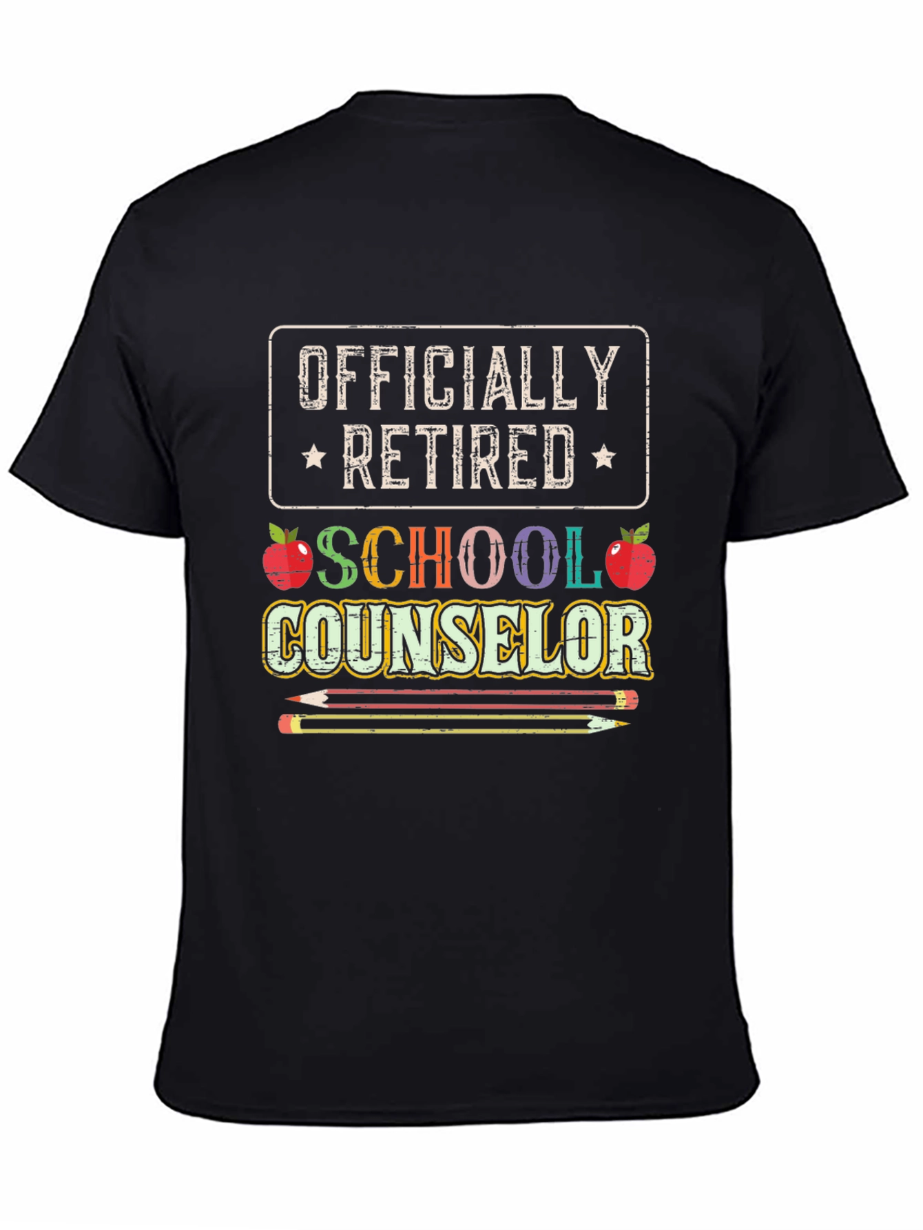 Officially Retired School Counselor Graphic T-Shirt